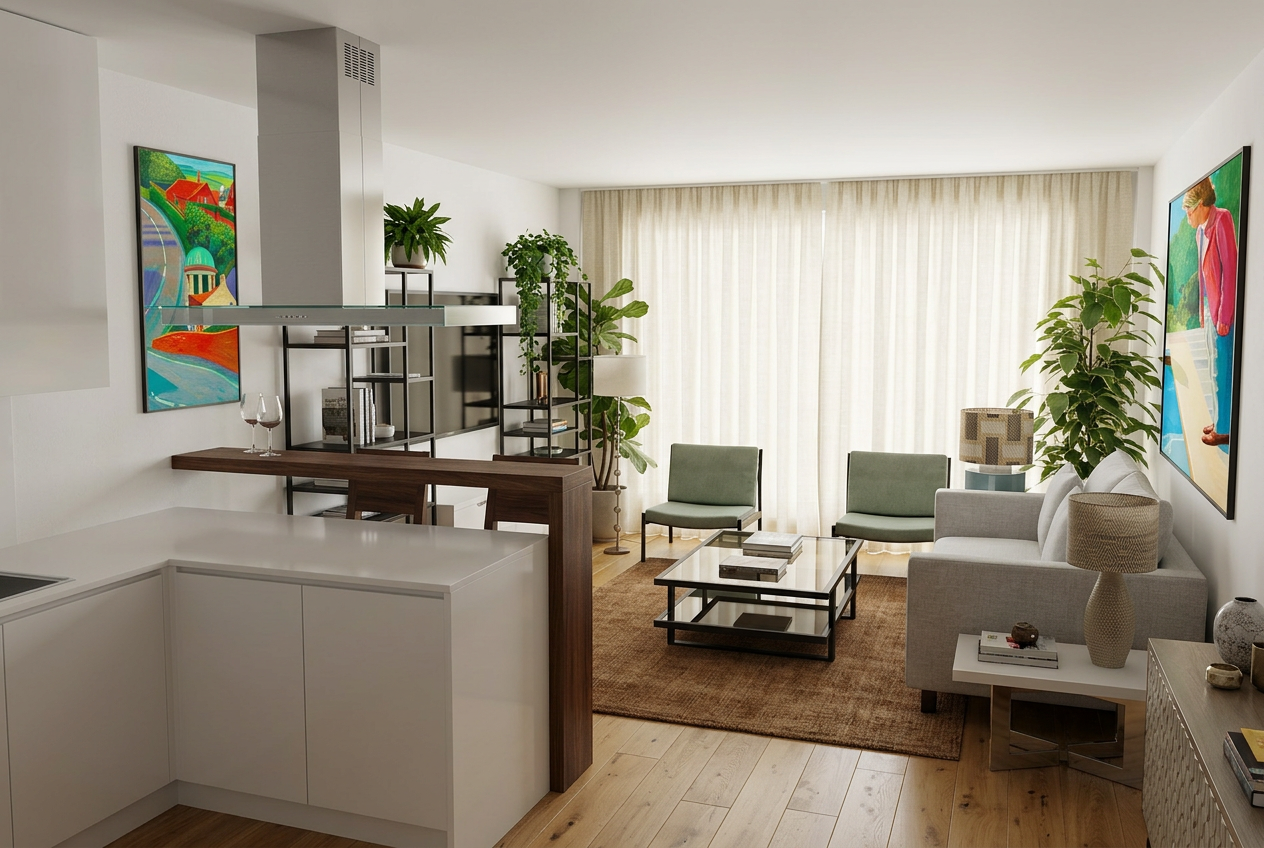 Contemporary Mid Century Apartment